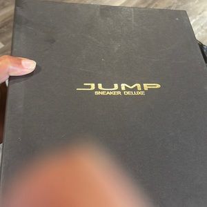 JUMP 8 Vanquish Black Soft Leather High Top Sneakers Unisex